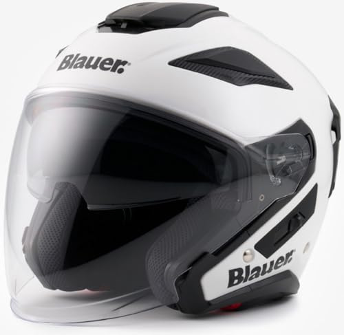 Blauer JJ-01 Monocolor Jethelm, weiß, XL (60/62)