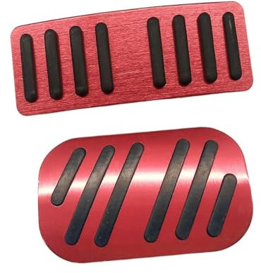 Pedale Abdeckung Für BYD Für Atto 3 Für Yuan Für Plus 2022 2023 Bremspedal Abdeckung Gas Pedal Abdeckung Kit Ersatzteile Fuß Pedale Pads Kit Pedalabdeckung Pedalkappen(Red)