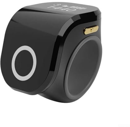 Whychstore Smart Ring, Smart Ring Controller, anello intelligente regolabile: impermeabile contatore a 4 cifre per promemoria di preghiera e altro (nero)
