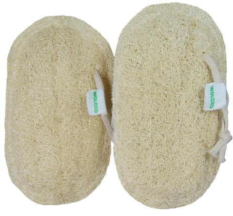 Natürlicher Luffa-Schwamm für Körperpflege – Peeling & Massage | Duschschwamm aus Luffa für Gesicht & Körper | Vegan, biologisch & plastikfrei