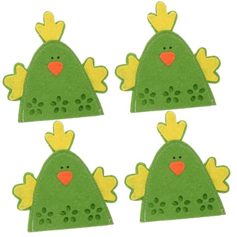 KOMBIUDA 4pezzi Copriuova Forma Sacchetti Riutilizzabili per Conservare Uova Portauova Decorativo Sacchetti per Conservare Uova Decorazioni per Feste Primaverili