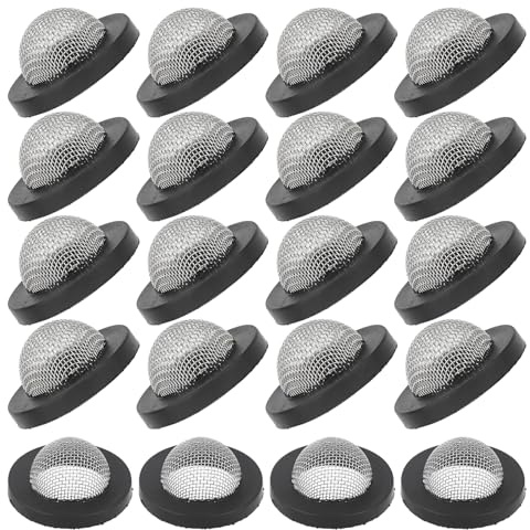 DFD 20 Pcs Hose Filter Washers, Stainless Steel Hose Washer, Garden Hose Screen Filter Fittings for 3/4 Inch Garden Hose Connector & 5/8 Washing Machine