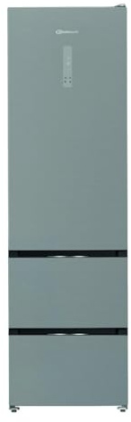 Bauknecht KGDD NF 200C Dual Cool Total NoFrost Kühl-Gefrierkombination/Nutzinhalt 351 Liter/ 203,5 cm Höhe/FreshShield/Smoothfit, Edelstahl