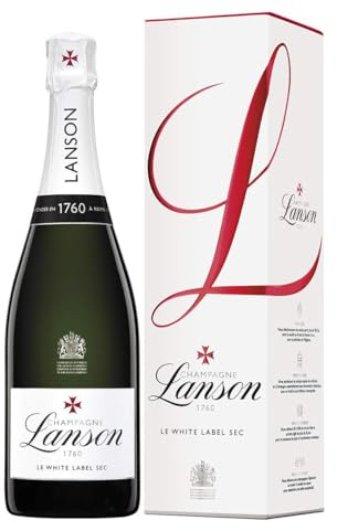 Lanson Le White Label Sec Gift Box - 75cl (Pack of 6)