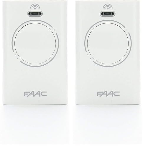 FAAC 787007 XT2 433 - Automazione Cancello Telecomando, Bianco (Confezione da 2)