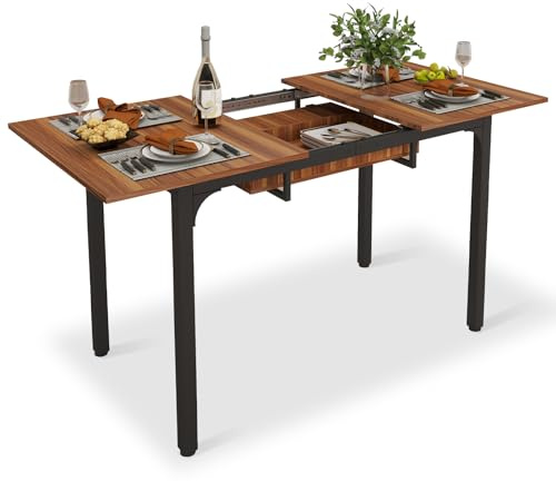 ARTETHYS Extendable Dining Table, 110-150cm Kitchen Tables for 4-6 Seater