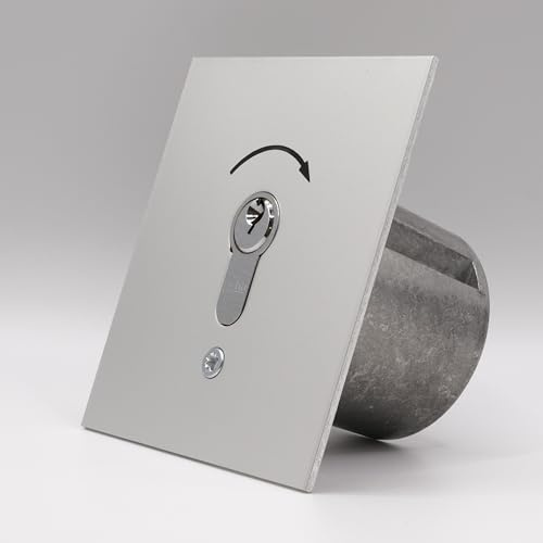GEBA MSR 1-1T/1 (117.1101.10) Universal-Schlüssel Einbauschalter Impulsrichtung IP54 Deutsche Herstellung 3 Schlüssel inklusive Europäischer Zylinder + 1 DOMOBIP Goodies