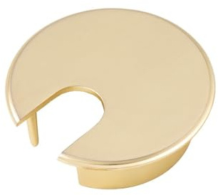 Carlisle Brass Heavy Pattern Cable Tidy Desk Grommet - Satin Brass