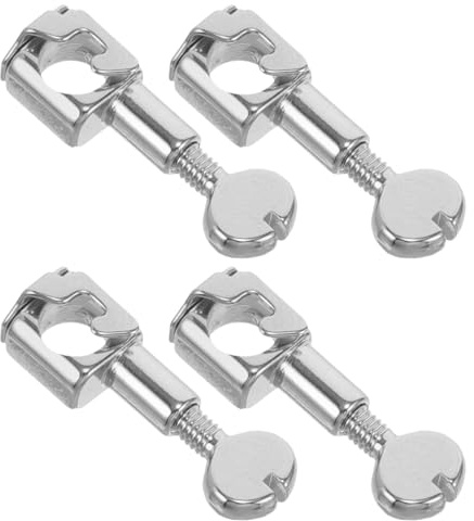 NUOBESTY 4 Piezas de Abrazadera de Aguja de Metal para Máquina de Coser Doméstica, Clip de Costura Resistente, Tornillo de Sujeción, Accesorio para Mantenimiento y Repuesto en Costura