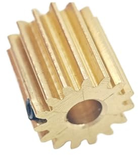 Koppar kugghjul 0,7M 26T hel tandning 12mm borrhål 3‑10mm(4mm bore)