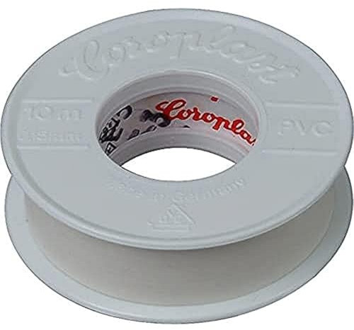 Kopp 320701081 – Nastro isolante, 10 m di lunghezza, 15 mm di larghezza, bianco