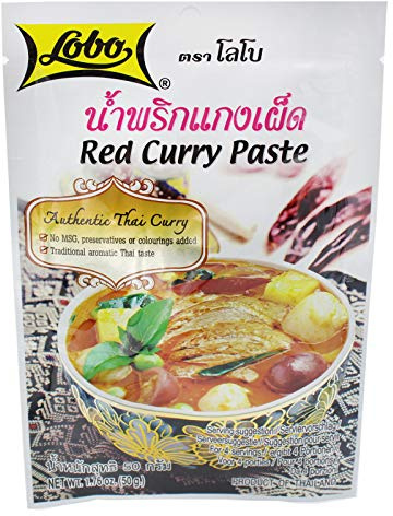 Rote Curry Paste - Original aus Thailand - Für leckeres Thai Curry, 12 x 50g