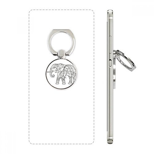 Paint Elephant Friend Tooth Cell Phone Ring Stand Holder Bracket Universal Smartphones Support Gift