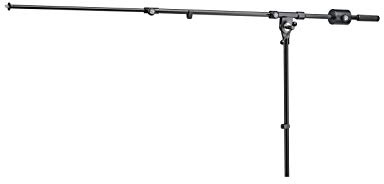 K&M 25530 Schwenkarm Schwarz - Extralanger ausziehbarer XXL-Galgen 87 - 155 cm mit Ausgleichsgewicht