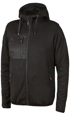 U-POWER DON'T WORRY... BE HAPPY! Felpa Full-zip Con Interno In Morbido Pile Rainbow Black/Fucsia Felpa con cappuccio Uomo (Pacco da 1)