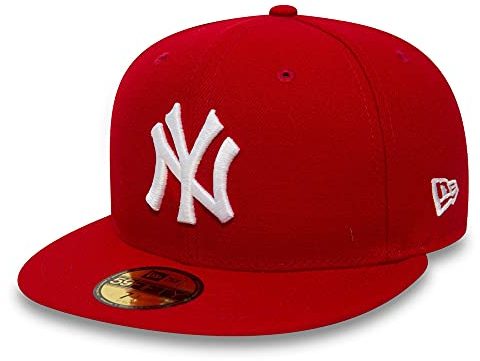New Era New York Yankees Cap 59Fifty Basecap Baseball Fitted Kappe MLB rot - 7 3/8-59cm (L)