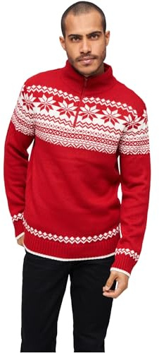 Brandit Men's Troyer Norweger Pullover Red size L