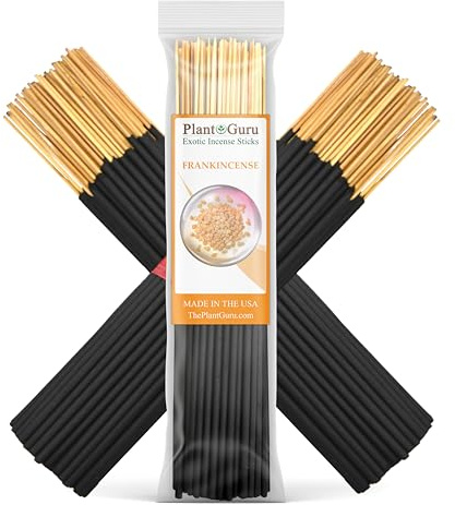 Frankincense Exotic Incense Sticks 7 Inch - Bulk 1 Bundle 85 to 100 Sticks - Natural 7 Long Lasting Aroma That Burns for 30 to 45 Minutes.