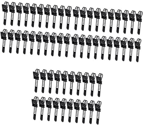 TEHAUX 150pcs Self-Adhesive Cable Ties Adjustable Cable Ties for Cord Clamp Management Straps Wire Holders for Tidies Wire Organiser