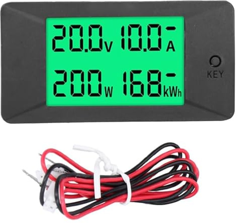 Amperemeter Spannung Strom Meter DC 5-12 V Leistungstester Energiezähler Digital Voltmeter Volt Ampere LCD Stromzähler Spannungsmesser Energiemessgerät