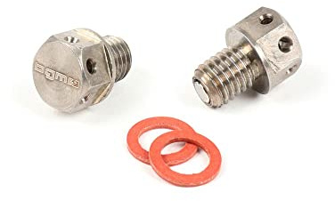 BGM Ölablassschrauben M8x8mm Neodym kompatibel mit Vespa Large-/Smallframe | Einfüll-/Ablassschrauben-Set aus Edelstahl mit Neodym-Magnet; kompatibel mit VESPA 125 Super, VESPA 125 T1, LML Star 125