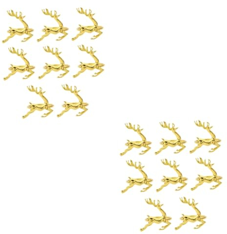 BESTonZON 16stücke Serviettenringe Elch-Design Für Hochzeiten Weihnachtsfeiern Und Festliche Anlässe Elegante Tischdekoration Für Jeden Anlass