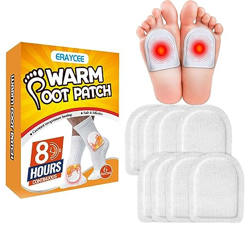 Wärmepflaster für Fuß, Klebe und Sicher Wärmepflaster - Fußwärmer für Outdoor-Aktivitäten Skifahren Wandern, Heizpflaster Winter für Unterwegs Wärme, Wärmer Patch Shurzzesj