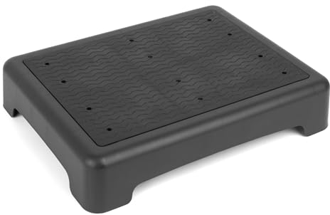 Strongtek Tabouret Demi - marches pour Adultes et Seniors, marches Mobiles en Plastique, Tabouret de Bureau Ergonomique, 3 de Haut, antidérapant, Compact et léger, capacité de 350 LB