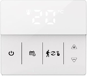Thermostat, Thermostat Tuya à écran LCD, contrôleur de température ambiante de Chauffage de chaudière à gaz Fonctionne avec la Vie Intelligente,Commutateur de contrôle de température(Gas Boiler Heati