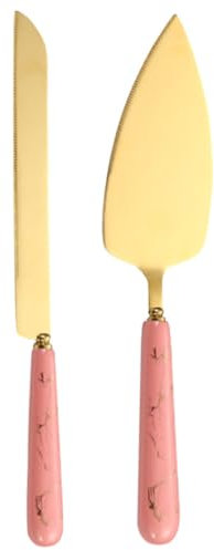 Gatuida Cortador De Tartas y Espátula Acero Inoxidable Pequeño para El Hogar Juego Completo