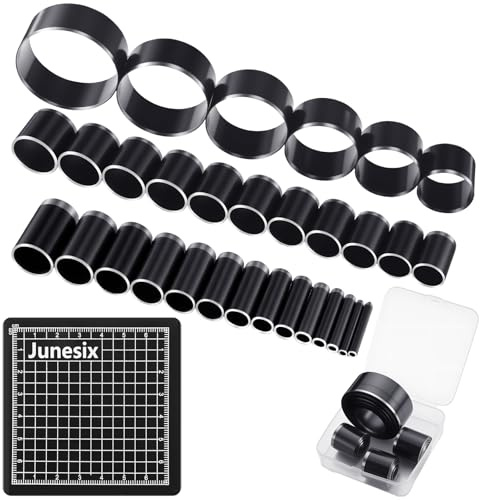 Otoolling Leather Circle Cutter Tool Set 31 Pcs Circle Punch Tools 1-25mm 30 35 40 45 50 55mm Round Leather Cutting Dies for DIY Craft