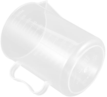 MAGICLULU Misurino per Olio Manico Brocca Graduata in Plastica per Misurazione Precisa di Liquidi Versamento e Utilizzo Multi-applicazione in Laboratorio e Automobilistico