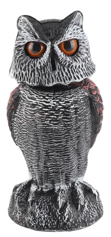 Plastik Shake Head Owl Dekoy Vogelscheuche mühelos wegfährt Vögel Gartendekoration
