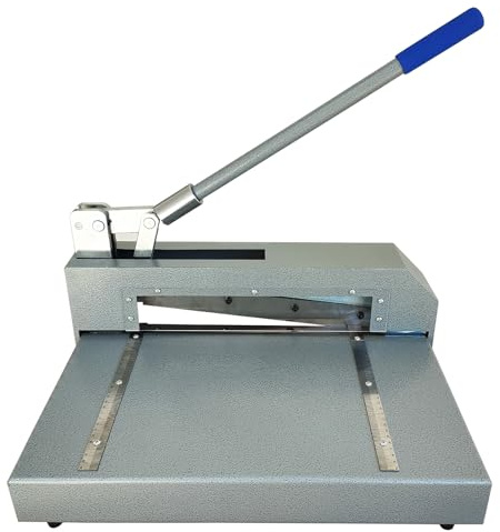 Heavy Duty Manual Guillotine Sheet Metal Shear, Alloy Tool Steel Hand Plate Cutter for PCB Board, PVC, Aluminum, Copper and Plastic Sheets, Precision Benchtop Cutting Tool