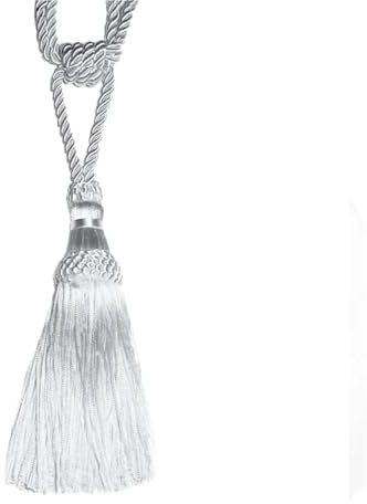 Gardinband, 2 st gardindekorationstillbehör vävda remmar gardintillbehör(Silver)