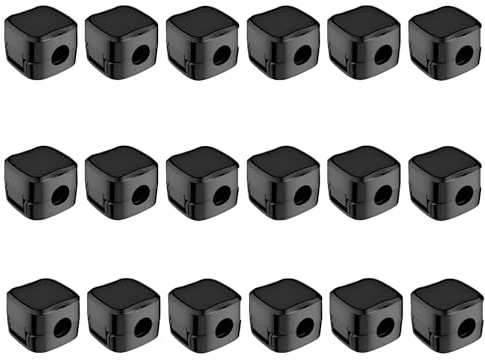 18 Pack Black Magnetic Cable Holder Clips Self Adhesive Cable Management Strong Adhesive Cord Organizer for Desk Home Office Car Nightstand No Residue Cable Tidy for USB Charging Cables