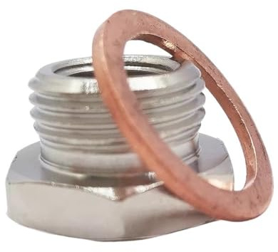 O2 Sensore Lambda Adattatore riduttore distanziale sensore di ossigeno O2 di scarico da M18 x 1.5 mm a M12 x 1.25 mm
