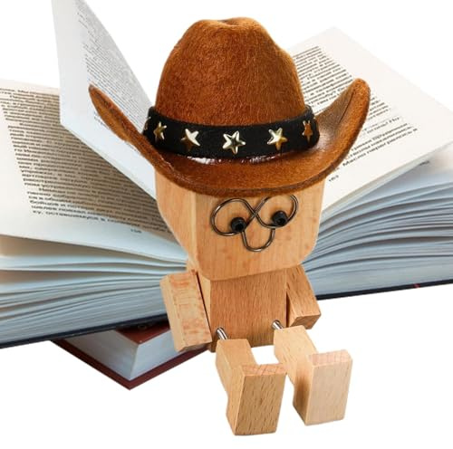 Generisch Muñeca de madera con pies tambaleantes, juguetes divertidos con resorte, figura de muñeca tambaleante, para mesa, hogar, dormitorio, interior del coche, armario, mesita de noche y entrada