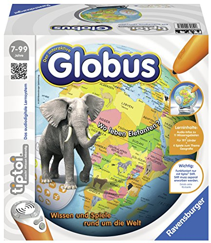 Ravensburger 00558 - Tiptoi - Interaktiver Globus ohne Stift