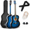 3rd Avenue Pacchetto con chitarra acustica 3rd Avenue di dimensioni standard 4/4 livello beginner, corde in acciaio, custodia da trasporto, plettri e corde di riserva – Blu