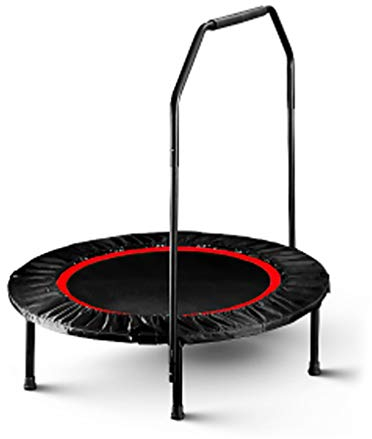 Hoppande matta studsande röd vikbar trampolin fitness trampolin bärbar trampolin – skyddsmatta – minimal påverkan av leder – Högkaloribränna – förbättra kardio, balans och fysisk stress