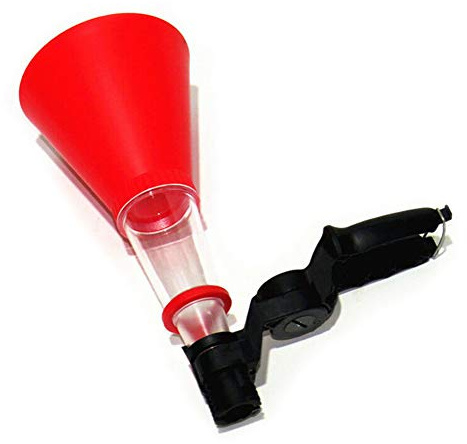 Entonnoir D'huile de Moteur de Voiture, Kit D'équipement de Remplissage D'entonnoir Spécial D'essence Réglable D'entonnoir D'huile de Moteur de Voiture Universel (Rouge)