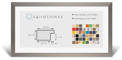 Morena MDF Rahmen für Bild 37,5x98cm Graphit mit Acrylglas