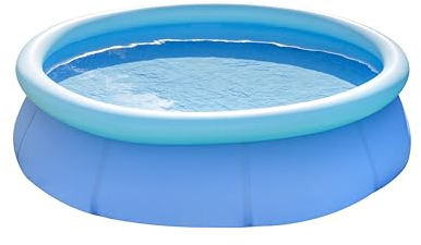 Baroni Home Piscina Gonfiabile Fuori Terra da Giardino, Piscina da Adulti e Bambini, Piscina per Terrazzo, Tonda 244x66 cm