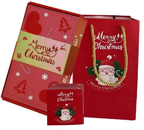 Peosaard Geschenkbox, Explosion Geschenkbox Frohe Weihnachts -Geschenkbox Explosionsbox mit Geschenktüte und 10 Bounce Box -Karten Explosionsbox können in Geld für Geburtstags, Explosion B