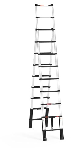 RMBO Klappbar Multifunktionsleiter 3,2 m, Soft-Closing-System, Max. Belastung 150 kg, EN 131.6 Zertifiziert, vielseitige Mehrzweck- und Teleskopleiter für sichere Anwendungen