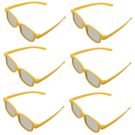 Yardwe Gafas 3D De Plástico para Niños Fiestas y Entretenimiento Familiar