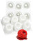 mostsom Moule à dessert en silicone, 6 cavités motif framboise moule à gâteau mousse au chocolat, moule de cuisson flexible pour bonbons, gelée, glaçons (B_ framboise)