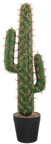 Toyvian Cactus Apariencia Realista Artificial de Plástico Planta Suculenta Maceta Mantenimiento Decorativa para Oficinas y Balcones y Belleza Año