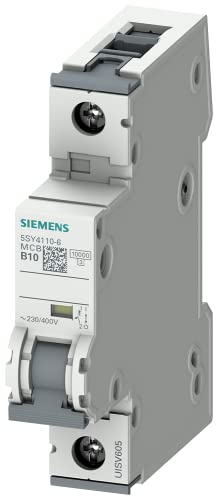 Siemens – Leitungsschutzschalter 70 accesoriable 10 kA curva-b 1 Polo 10 A…